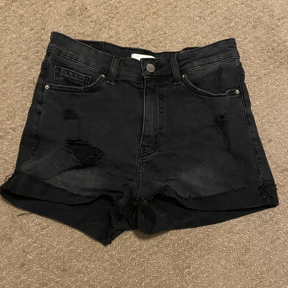 H&M Size 4 Black Jean Shorts